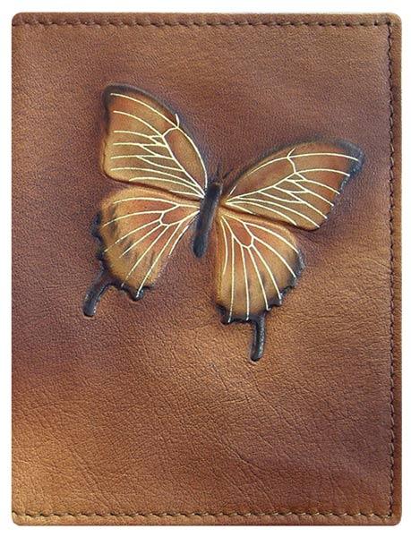 Обкладинка на паспорт шкіряна "Батерфляй", фото 1