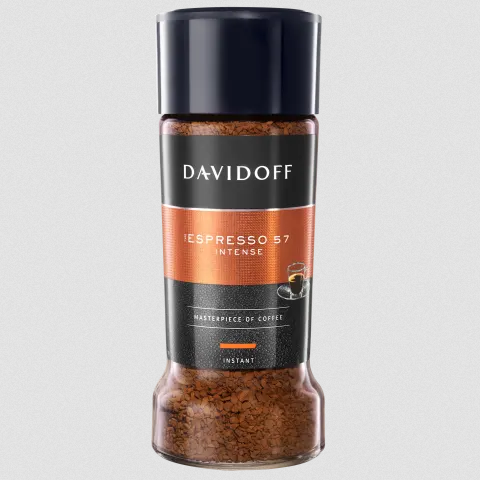 Кава розчинна Davidoff Espresso 100г в скляній банці. Швейцарія