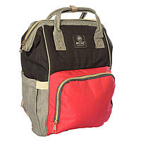 Сумка-рюкзак MK 2878, червоно-сірий