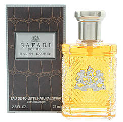 Ralph Lauren — Safari For Men (1992) — Туалетна вода 75 мл — Вінтаж, стара формула аромату 1992 року