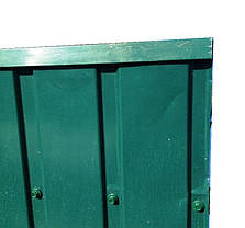 Торцева верхня планка, для ПС 10 колір зелена, для забору з профнастилу, 2 м, фото 2