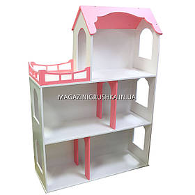 Іграшковий дерев'яний ляльковий будиночок Максі без сходів. Облаштуйте будиночок для ляльок
