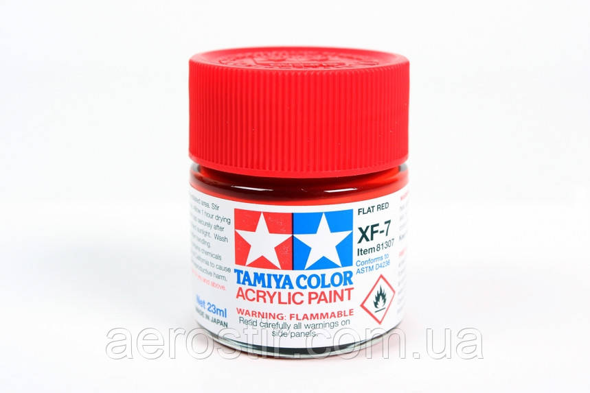 Краска Tamiya XF-7 Flat Red