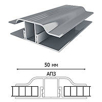 Профиль алюминиевый соединительный АПЗ 8мм, 6м бронза (низ)