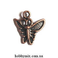 Метал. підвіска "метелик" медь (1,4х1,5 см) 25 шт. в уп
