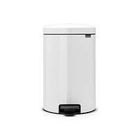 Відро для сміття з педаллю Brabantia Pedal Bin NewIcon 20 л White 111846