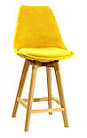 Полубарный стілець Milan Soft Шеніл, жовтий, фото 4