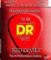 Струны для электрогитары DR RDE-12 Red Devils Extra Heavy Coated Electric Guitar 12/52