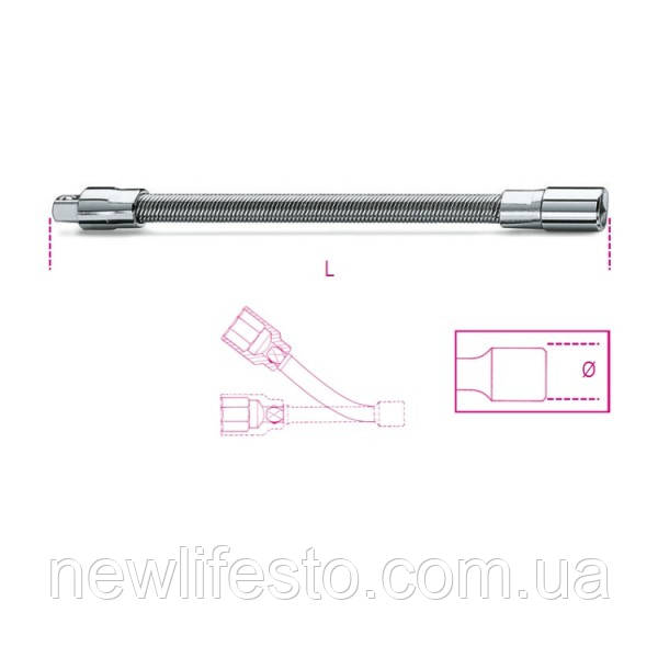 Подовжувач гнучкий для торцевих головок 150 mm Beta 009000828