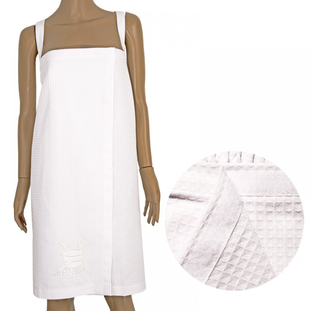 Сарафан вафельний для сауни Ярослав Білий, фото 1