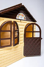Дитячий пластиковий будиночок (Кавово-коричневий) Долони - 02550/2, фото 3
