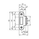 Відповідна планка AGB з відбійником, білий, фото 2