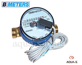 Лічильник води BMeters GSD8-R з імпульсним датчиком (геркон) DN 15 (G 3/4") База 110 мм. (Італія)
