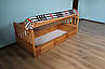 Ліжко дитяче дерев'яне Немо з підйомним механізмом (масив бука), фото 2