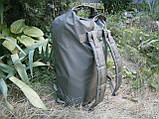 Баул-рюкзак 45 літрів прогумований олива, фото 4
