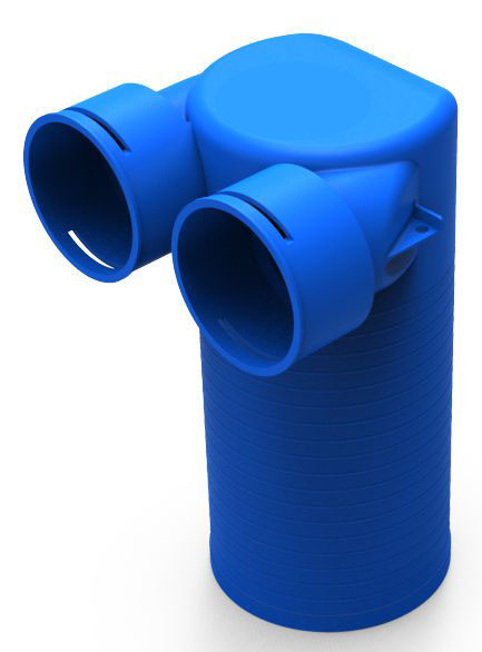 Пленум вентиляційний для підключення анемостата NavyFlex 2x75x125