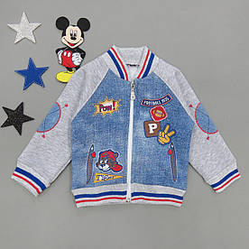 Теплий бомбер для хлопчика. 80 см