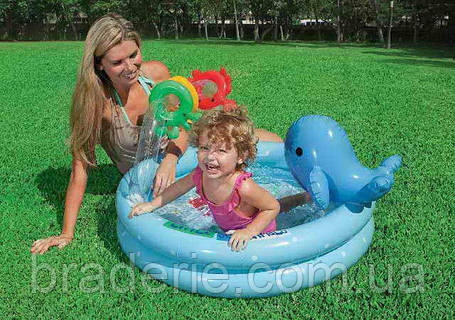 Дитячий басейн "Дельфін з іграшками" Intex 57400, фото 2