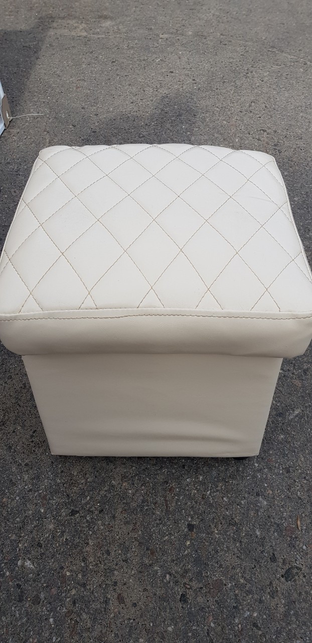 Пуфик квадрат відкривається (бежевий)-40×40×40см., фото 1