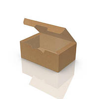 Коробка упаковка картонная снек-бокс "Мини" Крафт. 115х75х45 мм. 100шт./упаковка