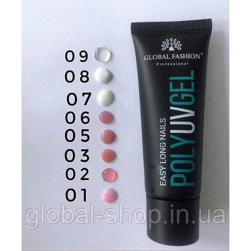 Полі UV Гель (Полігель) GLOBAL FASHION 30 мл