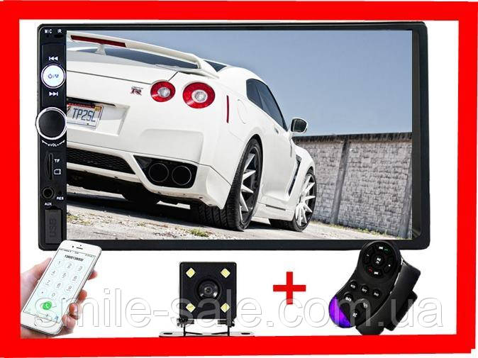 Автомагнітола 2Din Pioneer 7010B з Екраном 7" дюймів сенсор + USB, SD, FM, Bluetooth+КАМЕРА!