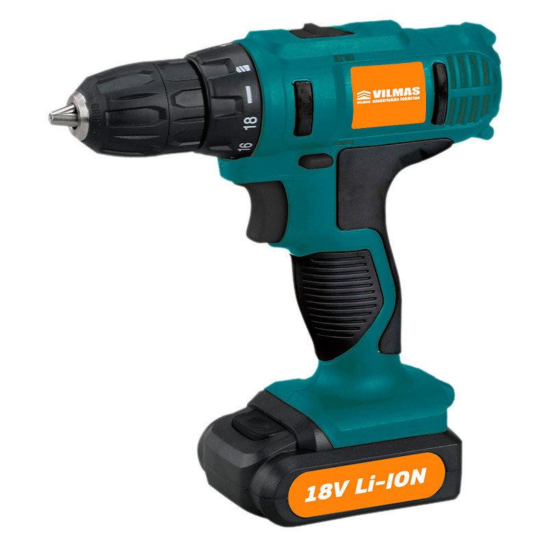 Шурупокрут акумуляторний Vilmas 1500-CD-18/2Li®, фото 1