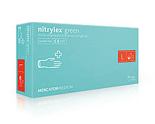 М'ятні нітрилові рукавички Nitrylex Green L