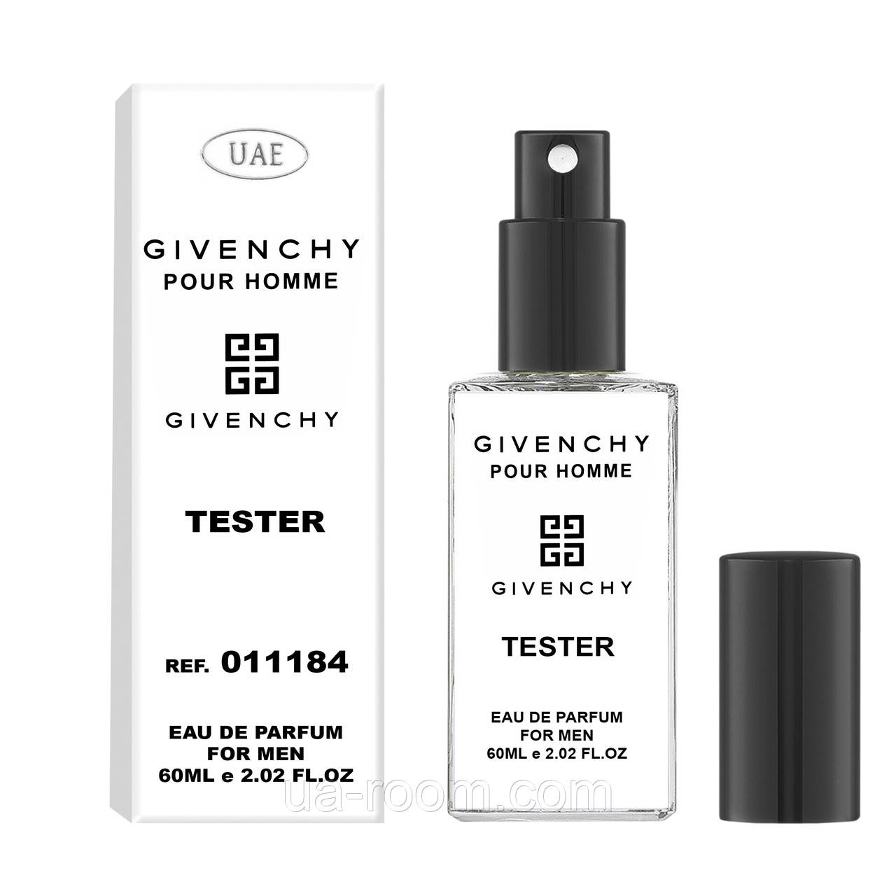 Купити Тестер чоловічий UAE Givenchy Pour Homme, 60 мл, ціна 83.60 грн