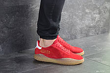 Чоловічі кросівки Adidas Kamanda,замшеві,червоні, фото 3