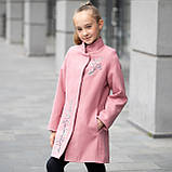 Елегантне кашемірове пальто для дівчинки з поясом «Сакура» 122, 146, фото 2