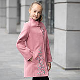Елегантне кашемірове пальто для дівчинки з поясом «Сакура» 122, 146, фото 4