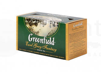 Пакетований чай Greenfield Earl Grey Fantasy 1,5 грам 25 пакетів (чорний з бергамотом)
