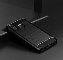 Чохол Carbon для Samsung A20 2019 / A205F бампер Чорний