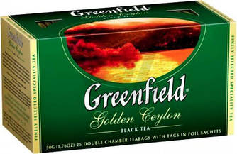 Пакетований чай Greenfield Golden Ceylon 1,5 грам 25 пакетів (чорний)