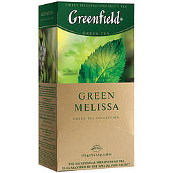 Пакетований чай Greenfield Green Melissa 1,5 грам 25 пакетів (зелений із мелісою)