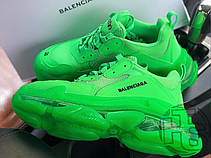 Чоловічі кросівки Balenciaga Triple S Neon Green 541624 W09OL 3801, фото 5