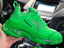 Чоловічі кросівки Balenciaga Triple S Neon Green 541624 W09OL 3801, фото 6
