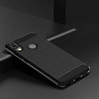 Чохол Carbon для Huawei Y7 2019 Бампер Чорний