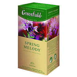 Пакетований чай Greenfield Spring Melody 1,5 грам 25 пакетів (чорний із чебрецем і м'ятою)