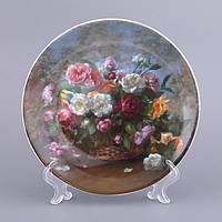 Декоративная тарелка Adekor Цветы 19 см 451-155 настенная керамическая декор на стену