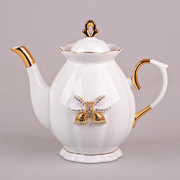 Заварочный фарфоровый чайник Lefard принцесса 550 мл 55-2552 заварник для чая фарфор
