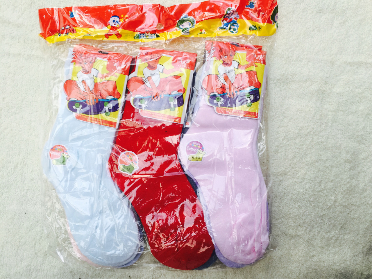 Шкарпетки для дітей за розмірами