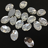 11х16мм. ОВААЛЬНІ пришивні стрази Crystal. Стекло, фото 2