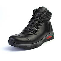 Акція розпродаж Зимові тактичні чорні черевики шкіряні чоловіче взуття Rosso Avangard Lomer Black