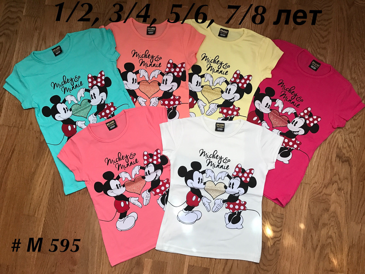 Дитяча футболка на дівчаток 2 Mickey Minnie
