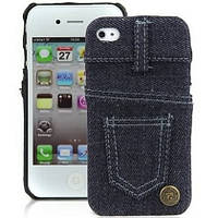 Джинсовый чехол LS-NY Trendy Classic для iPhone 4/4S