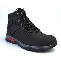 Тактичні черевики Чорні зимові шкіряні чоловічі туфлі Rosso Avangard Lomerback Trend Crazy Black