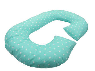 Подушка для вагітних KIDIGO Рогалик Хмари (з наволочкою)
