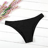 Роздільний Купальник жіночий із застібкою на шиї, розмір S (чорний), фото 7